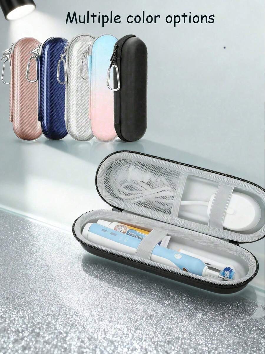 Universal Toothbrush Travel Case, EVA Electric Toothbrush Travel Case - Shockproof And Waterproof Storage Box, Large Capacity, Can Store Toothbrush, Brush Heads, Charger And Accessories - Non-Food Contact Material, Suitable For Storing And Protecting Your Toothbrush During Travel And Business Trips.