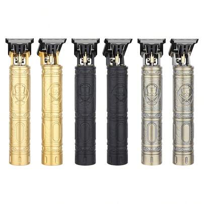 HIENA 男士USB充电式胡须修剪器，无线电动理发器 - 精密T型刀片修剪器，4个可调节梳子，理容套装，时尚修剪器，经久耐用