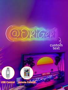 ضوء نيون ملون RGB باسم لاعب الألعاب الإلكترونية المخصص (منقوش)، لافتة نيون باسم شخصي، شعار ألعاب مخصص، ديكور نيون مخصص، ديكور LED للاعب، لوحة فنية بموضوع الألعاب، ضوء متدفق، هدية مخصصة - مثالية لديكور الغرفة، ديكور غرفة النوم، ديكور غرفة الألعاب، هدية للرجال، هدية عيد ميلاد!