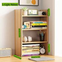 1pc 2/3 Tier Desktop Storage Rack, Simple Book Shelf For Bedroom, Study Room, Dorm, Suitable For Storing Stationery, Alarm Clock, Plants, Cosmetics, Kitchen Spice Rack - Multiple Specifications - View 9