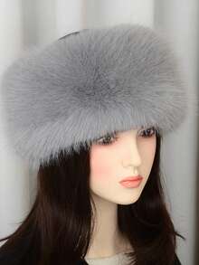 1 pieza Gorra de pico de estilo mongol de unicolor, adelgazante del rostro, versátil de moda, a prueba de viento, con aislamiento térmico, cálida, suave y cómoda, adecuada para clima frío, Navidad, Año Nuevo, actividades al aire libre en invierno, ciclismo - Multicolor - Ver 8