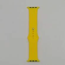 St.siabe Correa de reloj deportivo compatible para Apple Watch de 38 mm, 40 mm, 41 mm, 42 mm, 44 mm, 45 mm, 49 mm, correa de repuesto de silicona suave compatible con la serie 8/7/6/5/4/3/2/1 - Amarillo - Ver 19