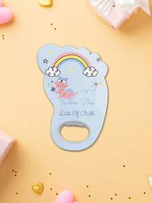 定制个性化脚印磁性开瓶器。送给孩子的第一份礼物。成长纪念品。生日派对礼物。一周岁生日派对礼物。礼物 - 腳印 - 查看 10