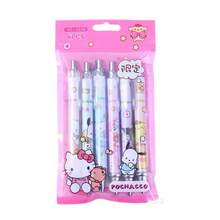 Bộ 6 bút Hello Kitty, Melody, Kuromi, Cinnamoroll, Pochacco chất lượng cao, màu trung tính, đồ dùng học tập, phần thưởng học tập, bộ quà tặng, quà tặng sáng tạo. - Nhiều màu - Xem 6