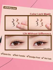 PINKFLASH眼线笔，持久防水，防晕染，方便易用，适合万圣节和节日妆容，打造迷人妆容 - B01 - 查看 9