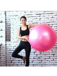 1pc Thick Anti-Burst Yoga Ball - Pilates Fitness Ball For Balance And Sensory Training, Gym Exercise Equipment (Random Hole Style) - Multicolor - View 12