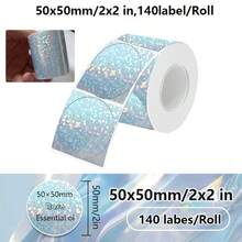 1 Roll Self-Adhesive Sticker Paper, Thermal Label Paper Compatible With M120/M220/M110/DETONGER P1 Label Printers