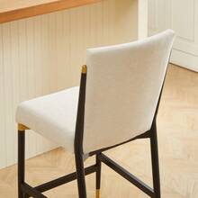 Dining Chairs - Beige + Fabric-5 - View 3