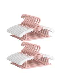16pcs Adjustable Baby Clothes Hangers, Space-Saving Baby Clothes Drying Rack, Nursery Wardrobe Storage Organizer, Essential For Newborns - Coat Hanger - View 7