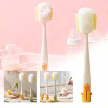 New 5-In-1 Cup Washing Household Multi-Function Cup Brush Water Cup Insulation Cup Brush Bottle Cleaning Sponge Brush - Kem trắng - Xem 1