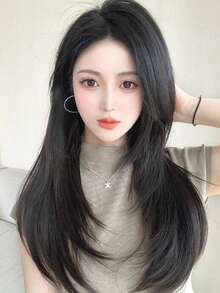 LYSW 1片隐形夹式接发片，蓬松高密度波浪/直发假发，女士爪夹，发夹，发卡，头饰，女士发饰，发卡，夏季，假日，旅行，发夹，派对 - 彩色 - 查看 6