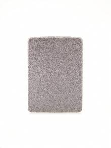 1PC Cute Glitter Rectangle Double-Sided Compact Mirror For Women & Girls,Cheap,Stocking Stuffers,Makeup,Makeup Tools,Cheap Stuff,Gifts,Gifts For Women,Christmas Gifts,Giveaways,Travel,Cheap Stuff,Travel Essential - Multicolor - View 6