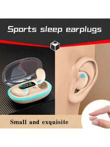 Ultra-Thin Sleep Wireless Headset Super Standby Wireless Headphones, On-Ear Sports Invisible Subwoofer Headphones For IOS/Android Game Low Latency Dual MIC Noise Reduction Sleep Earbuds 150mAh