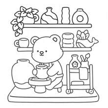 1pc LITTLE SHOP Coloring Book For Adults And Kids, Bold And Easy, Simple And Big Designs For Relaxat Colouring Books Christmas,Halloween Gift, Birthday Present, Children's Day,Student Supplies, Back To School Supplies, School Supplies[ Hand Drawn Must-Have ] - Multicolor - View 6