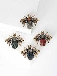 复古珐琅水钻蜜蜂胸针 - 时尚昆虫别针，男女通用，宴会服装配饰/朋友聚会徽章礼物 - 蜜蜂 - 查看 7