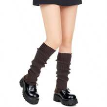 Leg Warmers Women Fashion Knit Warm Leg Warmers Winter Knitted Warmer 80s Ribbed Knitted Long Socks Party Sports Party Sports Soft Fashion Knit Calf Accessories - ban đầu - Xem 1