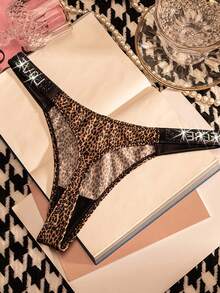 5pcs Sexy Thongs Womens Panties Rhinestone Low Waist Underwear Soft Breathable Comfortable Female Lingerie Good Elasticity Opaque Suitable For Daily Work Sports And Dating Sexy Gifts For Lovers Womens - 混合色1 - 查看 5