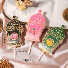 50张/包 宰牲节/古尔邦节/节日月亮桌面装饰，派对礼品装饰卡片，糖果烘焙包装棒棒糖装饰纸