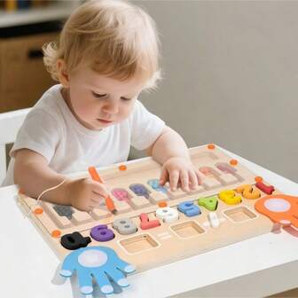 2-In-1 Early Education Numeric Teaching Aids, Bead Counting Math Learning Finger Counting Toys, Children's Educational Toys
