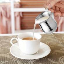 Milk Jugs Stainless Steel Milk Frothing Jugs Coffee Pitcher Pull Flower Cup Cappuccino Coffee Pot Espresso Cups Milk Frothing Pitcher Non Stick Milk Jug Espresso Cup With Scale Coffee Extraction Cup Measuring Cup Kitchen Coffee Accessories - Multicolor - View 5