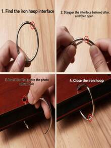 1本DIY复古木质相册，情人节礼物，浪漫情侣纪念相册，活页自粘分类相册，木制工艺品，适用于情人节、母亲节、复活节、婚礼、生日、节日派对、毕业季等场合。