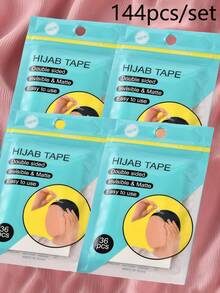 1卷/5卷/10卷装女士发带固定胶带，0.6英寸 x 16.4英尺自粘安全胶带，多用途便捷双面胶带，适用于服装、胸罩、护肤品等，强力宽幅安装胶带 - 彩色 - 查看 16