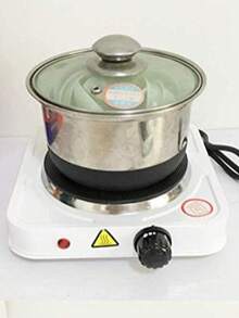 Silent Electric Heating Plate (1 Piece) - Quick Heating, Compact Household Stove Suitable For Kitchens, Laboratories, And Offices. Ideal Holiday Gift, Modern Cooking Equipment, Space-Saving, Durable Construction, Perfect For Christmas. - White - View 4