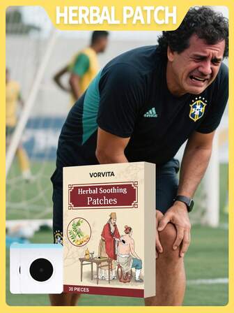 1 Box Of 30pcs Herbal Joint Care Patches. These Patches Comfortably Fit On Knees And Joints, Gently Protecting The Skin. Convenient To Carry, Suitable For Travel. For Both Men And Women.