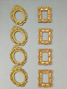 1件/套 复古INS风金色迷你雕像摆件冰箱贴,美甲饰品展示道具,3D立体雕塑贝多芬与大卫装饰 - 彩色 - 查看 14
