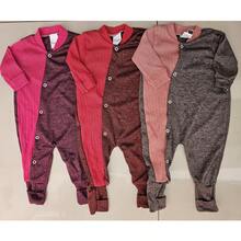 Set Of 3 Polyester Jumpsuits With Footed Cloaks And Buttons - Girl - View 2