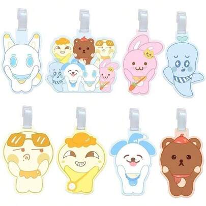 NCTDREAM K-Pop Boy Band Tecknad Djurdesign Bagageetikett Ryggsäckshänge, Anti-Lost Tag, Present till vänner, Semester, Födelsedag