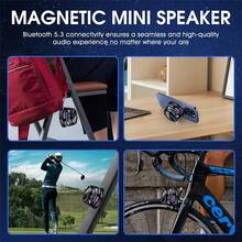 Multifunctional G200 Magnetic Bluetooth Speaker With RGB Light,Wireless Waterproof Magnetic Speaker For Phones,Tablets,Laptops And Switch,6-7H Playtime - màu đen - Xem 7