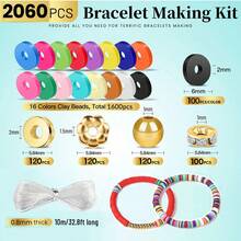1000/2000/3000/1970/2080pcs Soft Clay, Ideal For DIY Jewelry Crafts, Home Creativity Daily DIY To Enrich Life, Make Bracelets, Necklaces, Beading, Valentine's Day Gifts