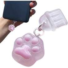 tapones antipolvo mviles, enchufe antipolvo del puerto de carga Tapones de puerto de carga a prueba de polvo - porttil del enchufe del polvo del del telfono celular para la fabricacin de joyas d - Transparente + A - Ver 7