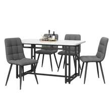 Juegos de mesa y sillas de comedor - gris - Ver 2