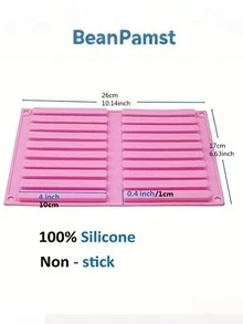 1个/2个/3个装 新款20腔100%不粘硅胶模具 - DIY松饼、手工皂模具，带托盘，易于脱模且用途广泛 - 彩色 - 查看 4