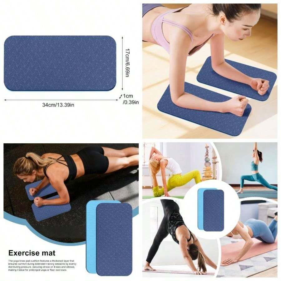 Yoga Knee Pads, Small Yoga, Knee Pad Cushion, Non Slip Anti - Tear Support Cushion, Discomfort Workout Fitness Gym Indoor Exercise Plank Abdominal Elbow Wrist Ankle - inicial - Ver 1