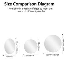 OUTANA 1pc Modern Frameless Oval Acrylic Bathroom Mirror Wall Sticker, Wall-Mounted Self-Adhesive High-Definition Mirror Surface, Waterproof And Moisture-Proof, With Removable Protective Film, Plastic Surface, Multi-Purpose No Power Needed, Suitable For Bathroom, Living Room, Bedroom, Kitchen, Office And Other Elegant Spaces.