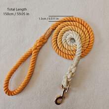 1 Stück FOUND BUDDY handgefärbte Leine, die sich allmählich farblich verändert, 5 FT oder 150 cm Hundeleine, starke und robuste Trainingsleine, kein Ziehen, Leine für Hunde, 7 Farboptionen - Verschiedenfarbig - Übersicht 9