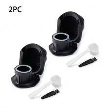 1 Capsule Adapter For Coffee Machines, Compatible With Genio S Piccolo XS Machines, Comes With A Spoon And Brush - Black - View 8