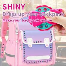 一套儿童钻石发饰模具DIY套装，儿童装扮发饰玩具，钻石饰品美发造型工具，璀璨系列，配有精美造型工具，生日/万圣节/圣诞节/感恩节女孩礼物