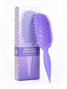 Hair brushes-EU 卷发造型梳套装，适用于卷发，蓬松提拉造型梳，干湿两用，卷发梳，可分束造型，减少毛躁和断裂，打造柔顺、亮泽、有弹性的卷发，尤其适合波浪卷和螺旋卷，也是一款方便的解结头发工具。 - 彩色 - 查看 20