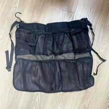 1 pieza, Bolsa con cordón de gran capacidad | Bolsa de malla colgante para almacenamiento de la piscina, Bolsa de malla organizadora de aros de natación/Bolsa de almacenamiento de aros de natación de gran capacidad, Accesorios de piscina - Negro - Ver 9