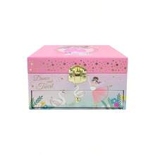 1pc Rectangular Ballet Shoe Shaped Music Box With Drawer, Comes With Paper Sleeve, Mirror And Rotating Princess Figurine. Can Store Jewelry, Stationery, Toys And An 8-Note Music Box. Excellent Gift For Holidays, Parties, Suitable For Valentine's Day, Birthday, Wedding And Everyday Use. - Ballet Shoes - View 10