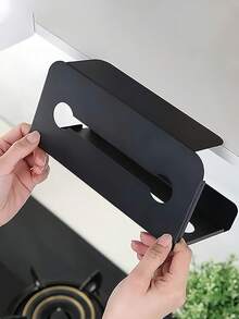 Papierhandtuchhalter ohne Bohren unter dem Schrank, platzsparender Taschentuchspender, Papierhandtuchständer, Wandhalterung, Kühlschrankorganizer für Tücher und Servietten, einfache Installation, Badezimmerorganizer, Homeoffice-Regal, Restaurantzubehör, Küchenaufbewahrungszubehör - Verschiedenfarbig - Übersicht 5