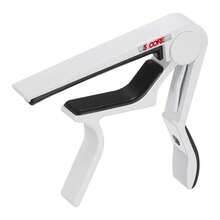 5CORE Capo Acoustic Electric Guitar 6 String Quick And Easy Adjustment Classic Clip - Banjo Mandolin Or Ukulele Capotraste Para Guitarra - CAPO WH 1Pc - White - View 4