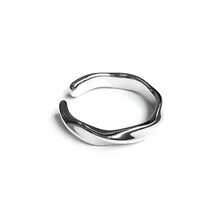Anillo de Tira deöbius para Hombres y Mujeres Diseño de Dedo Índice - platino - Ver 2