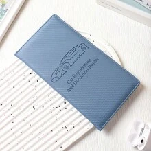 1 pieza Portacartas de PU con diseño de unicolor y simple, con múltiples ranuras, ultra delgado y portátil, adecuado tanto para hombres como para mujeres, bolso de embrague, bolso de mano para mujer y hombre, billetera pequeña, esencial de viaje, portador de insignia, portador de tarjeta de identificación - Multicolor - Ver 9