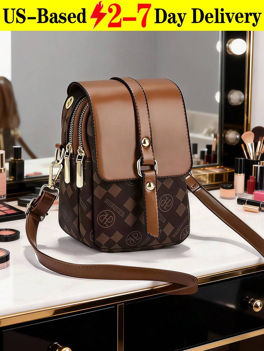 2026 New Women'S Mobile Phone Bag - Multi-Layer, Practical, Niche, Versatile, Large Capacity Small Bag, Ladies' Fashionable, Lightweight Shoulder Bag/ Single Shoulder Bag/ Crossbody Bag,Ideal Christmas Gift. - 彩色 - 查看 1