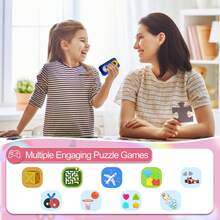 Microscopio para niños con pantalla táctil, [Actualizado 2 en 1 Juguete educativo de ciencia] Microscopio digital para niños y cámara de video HD con 5X de aumento, pantalla táctil de 2.8 pulgadas, lente selfie de 180°, foto de 12MP y grabación de video 1080P | Kit portátil de exploración manual para niños de 3 a 12 años (Elige: Unidad individual o con set de tarjeta de 32GB) | Disponible en rosa, verde, azul - XX-Multicolor - Ver 12